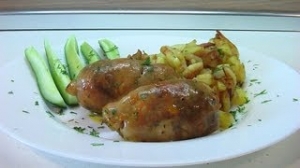 Куриные ножки фаршированные грибами