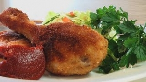 Жареная курица в сухарях от Жанны